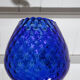 Vase verre bleu roi