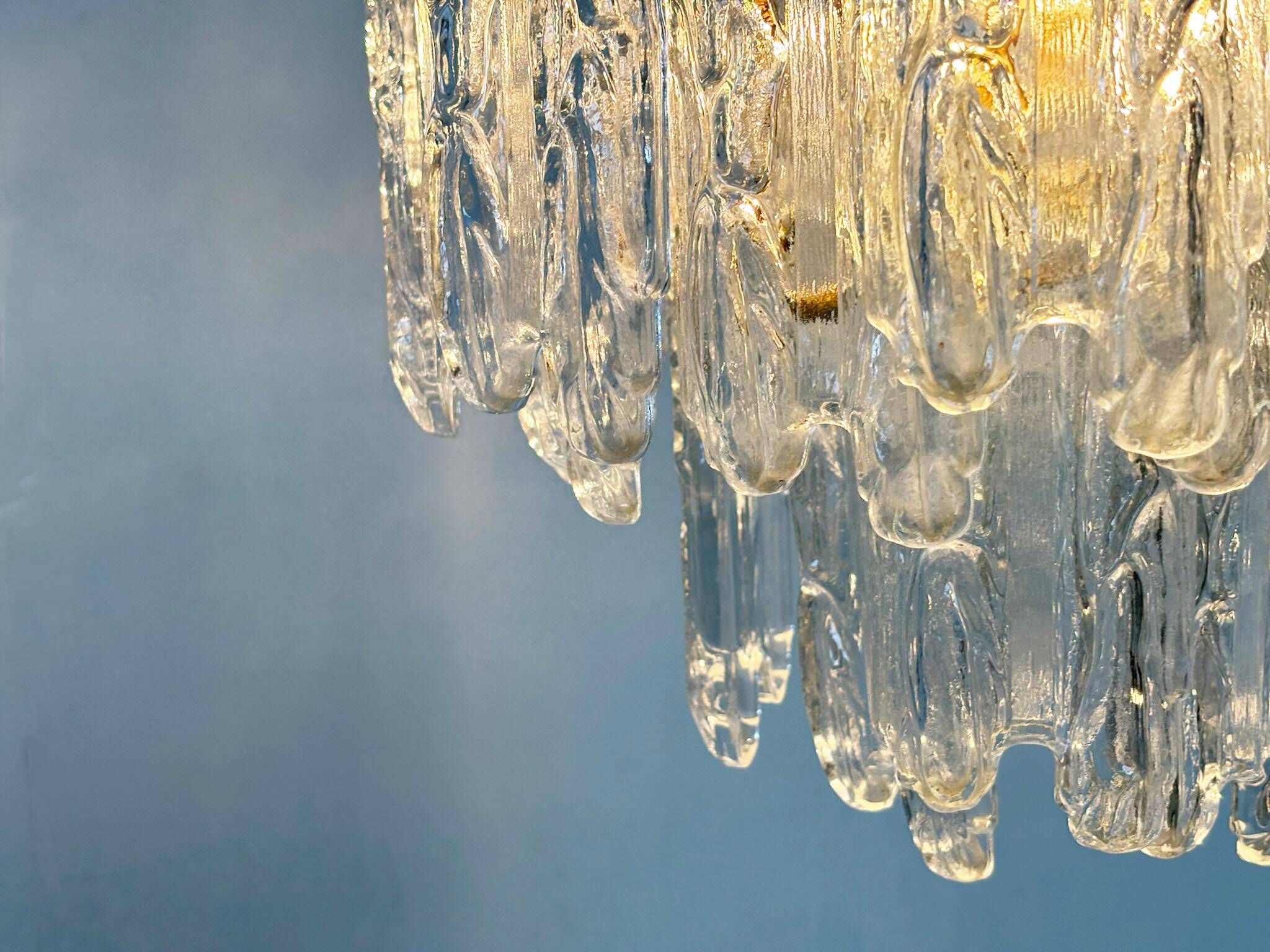 Chandelier en verre Kinkeldey