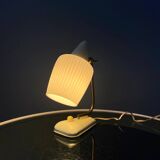 Mid-century art deco style opaline glass desk lamp