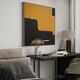 Contemporary abstract painting "Halo" square