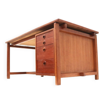 Danish design large vintage executive desk made in the 1960s