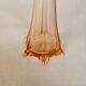 Vintage soliflore in pink glass with star-shaped base.