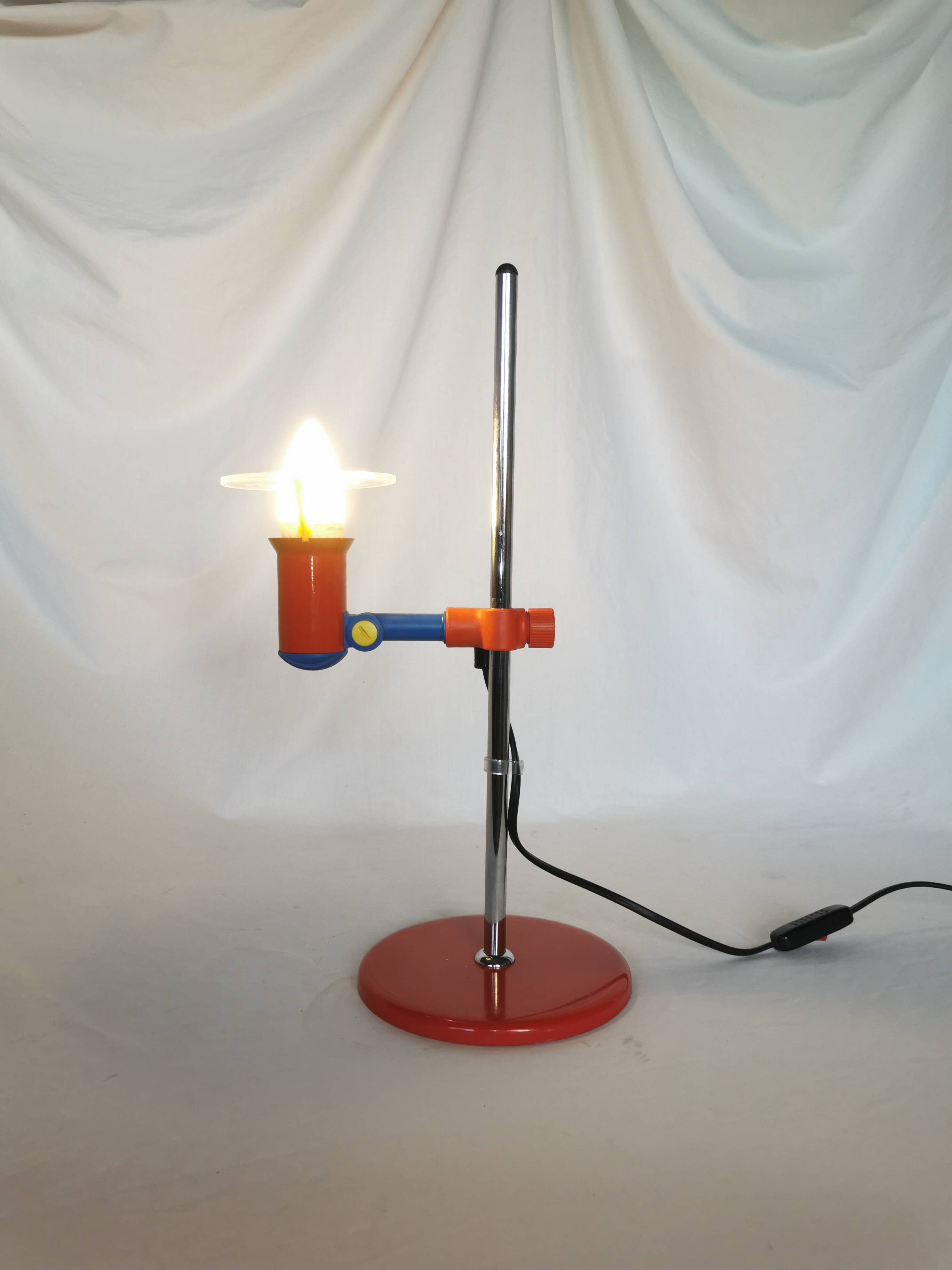 Multicolored spot lamp, postmodern, 1980