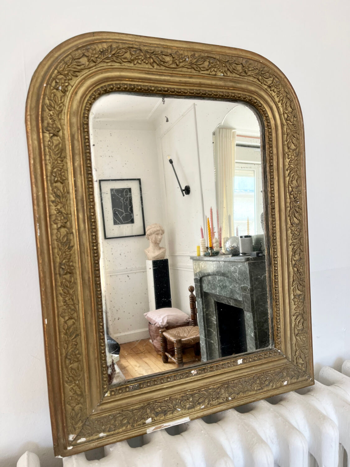 Old gilded mirror 52x40cm