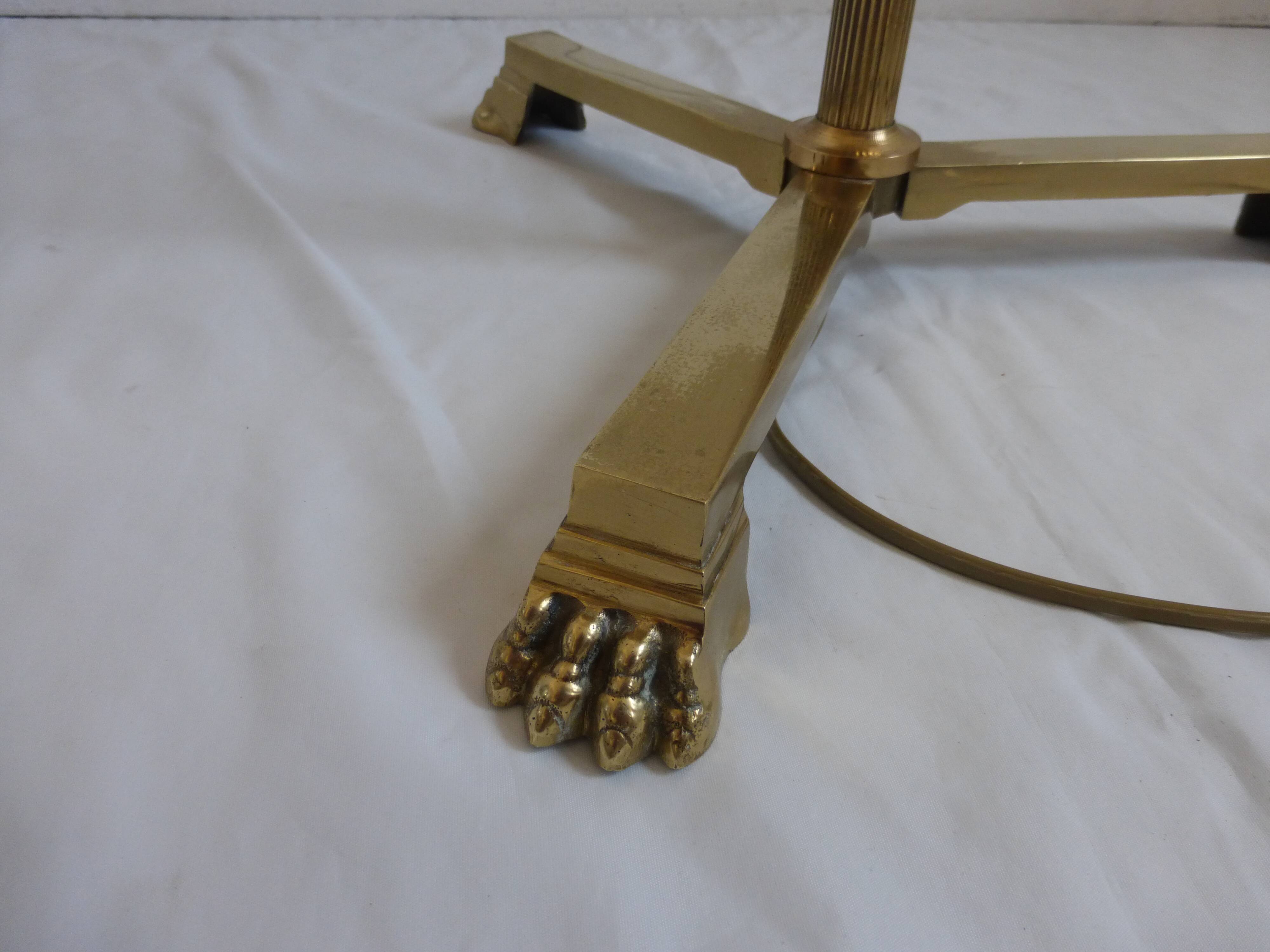 Empire-style brass lamppost