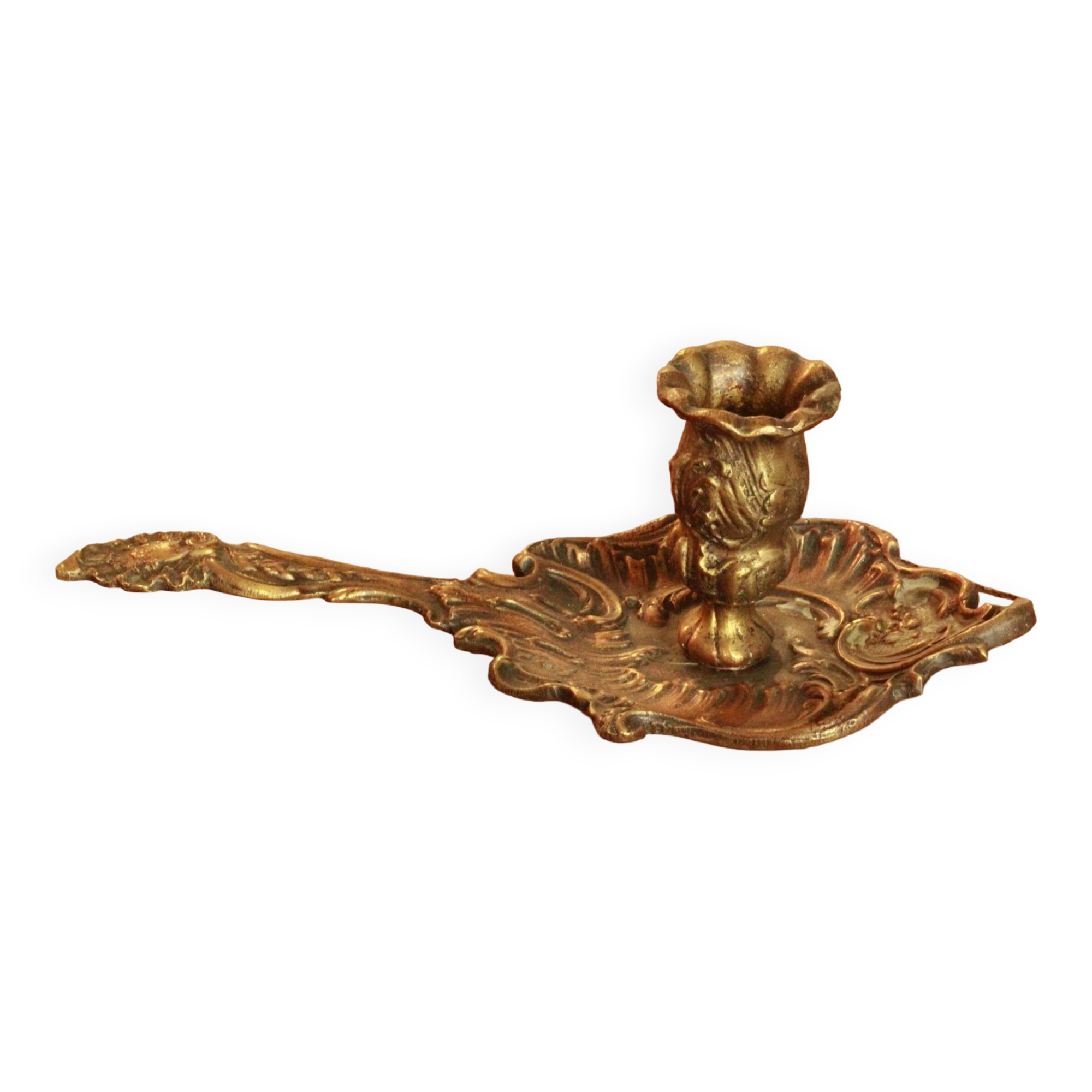 Old hand candle holder