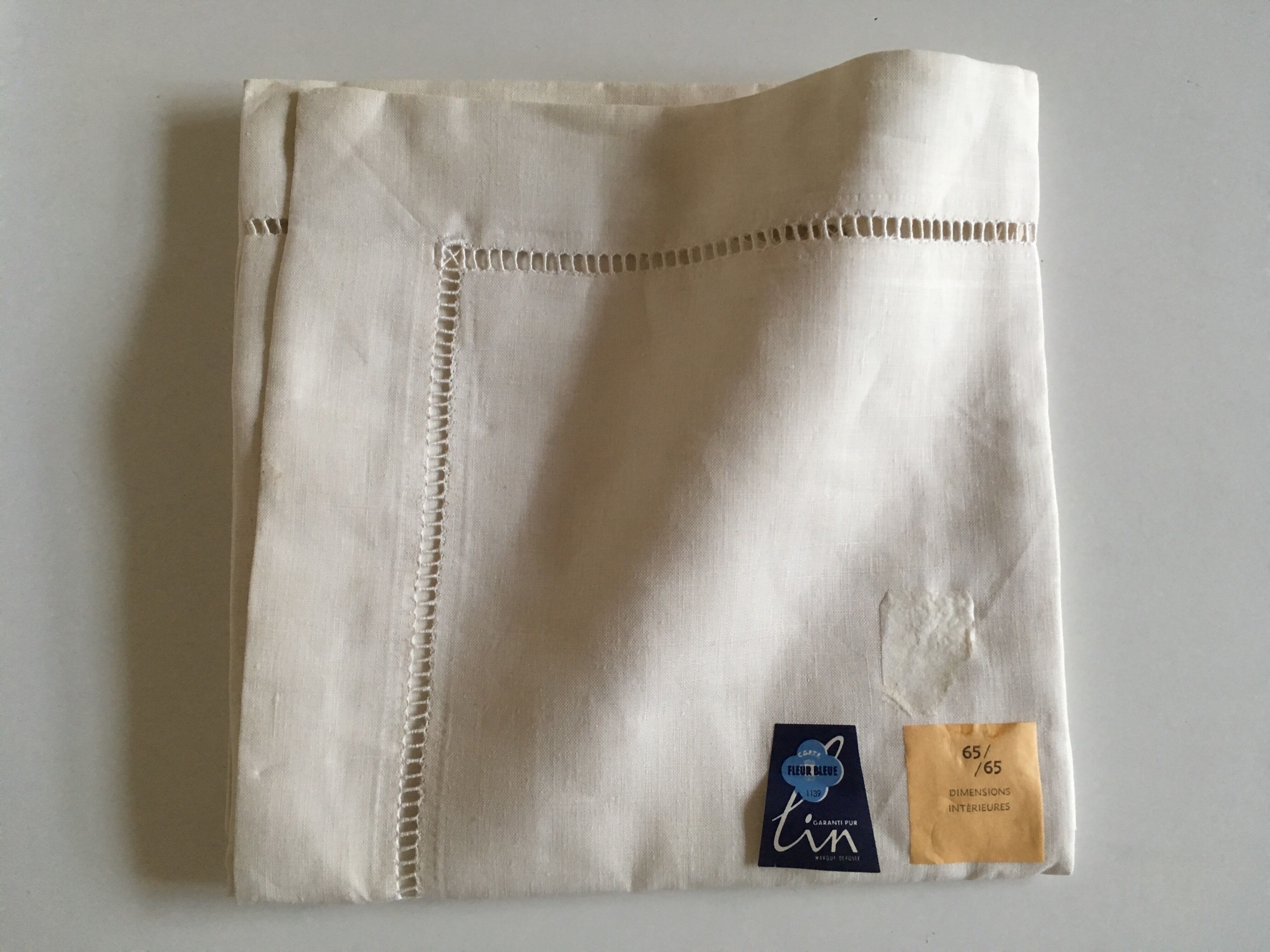 Linen pillowcase to old days