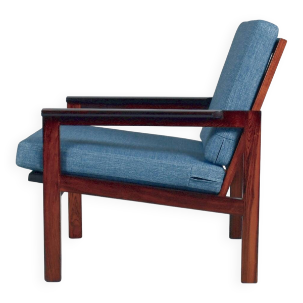 Fauteuil Capella par Illum Wikkelso pour Niels Eilersen. 1959.