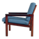 Fauteuil Capella par Illum Wikkelso pour Niels Eilersen. 1959.
