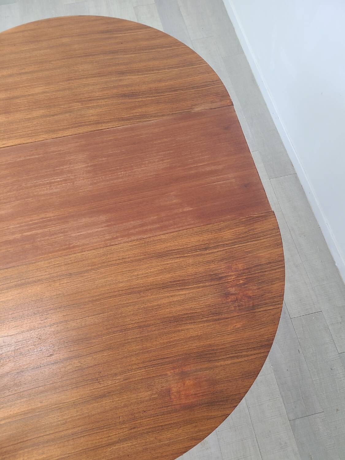 Vintage round dining table designed by Marcel Gascoin 1960s
