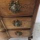 Louis XV commode with three drawers in solid walnut, 18th century
