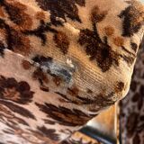 Set of 2 vintage floral armchairs