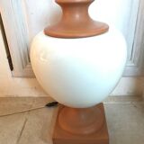 Lampe  en céramique bicolore vintage