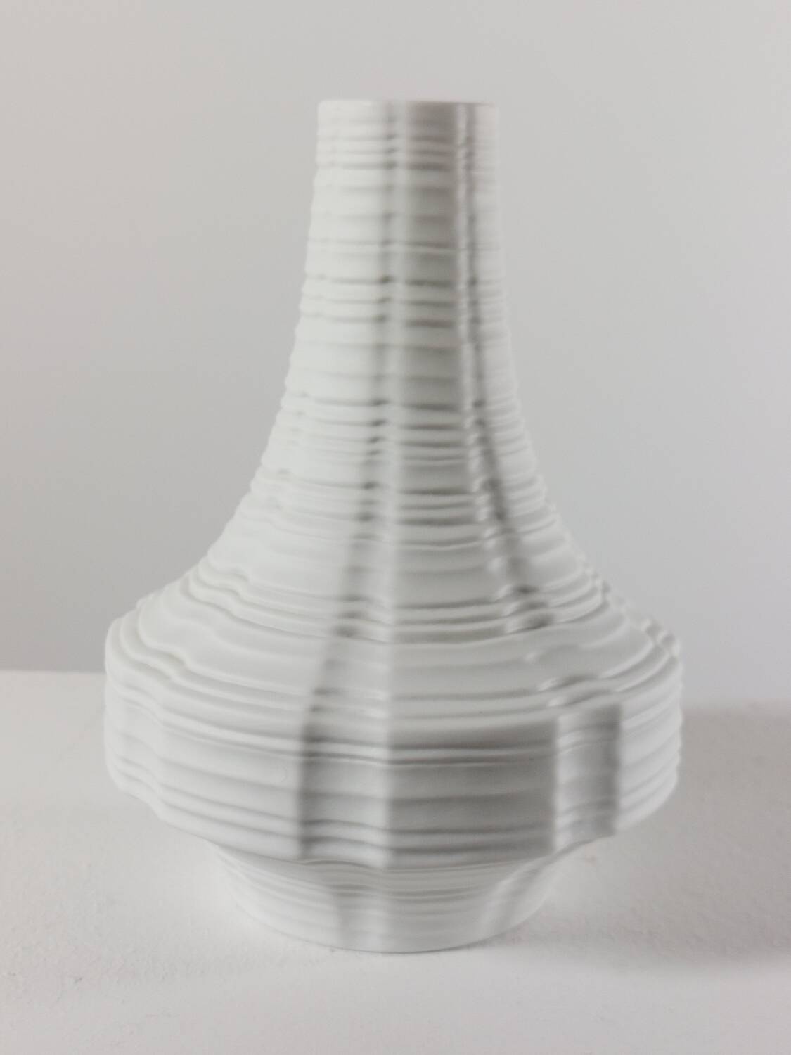 Vintage porcelain biscuit vase by Heinrich, Germany.