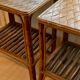 Pair of rattan bedside tables