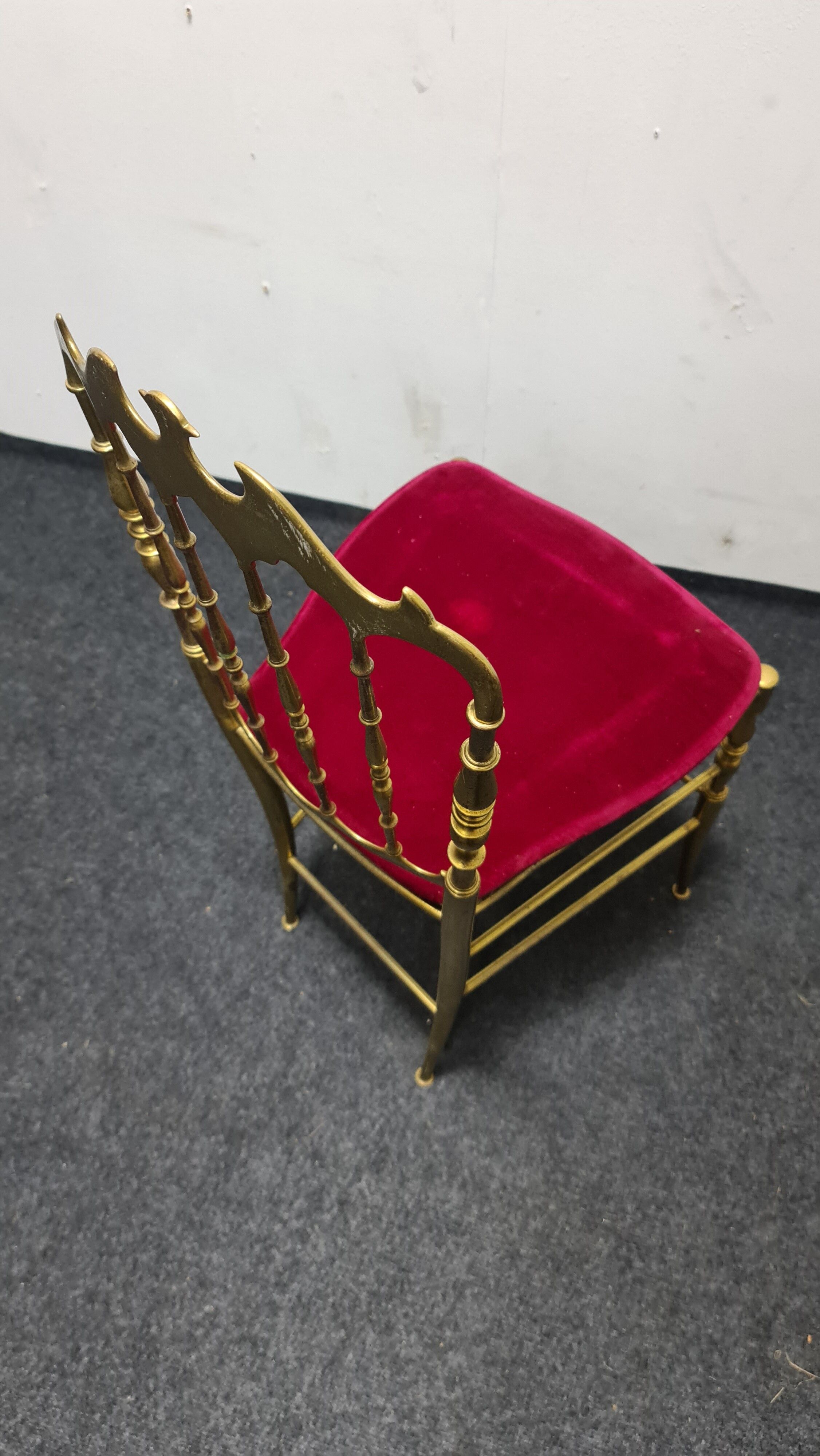 Vintage brass Chiavari chair