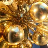 Atomic Brass Ceiling Light in Modern German Mid-Century by Dorothee Becker for Cosack, 1970s