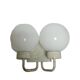 Two-armed wall lamp from Elmet Zabrze, 1970s