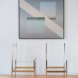 Pair of plexiglass chairs 1970