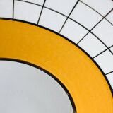 Set of 6 colorful dessert plates 1950s
