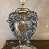 Gold table lamp amphora