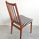 Ensemble de 4 chaises Mid-Century Modern en teck massif 1960