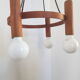 Vintage teak pendant light