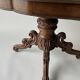 Antique French neo-Renaissance carved oak pedestal table – 19th century