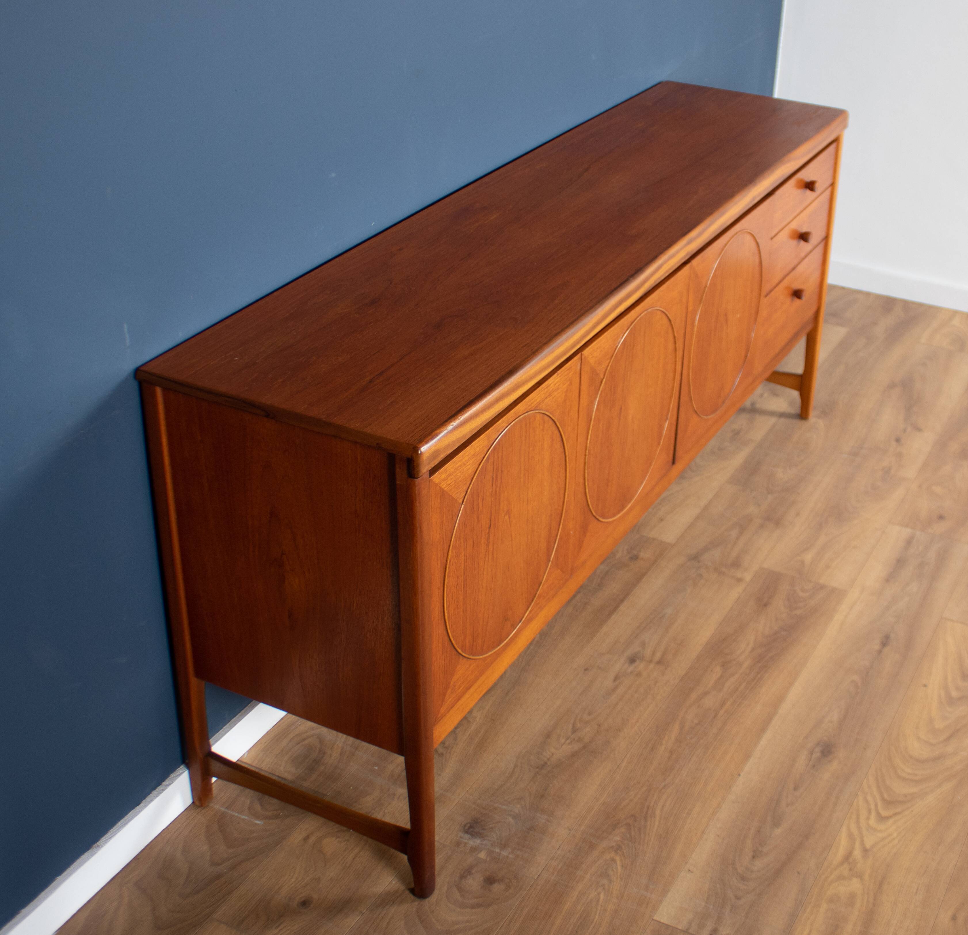 Retro teak 1960s nathan circles mid century sideboard