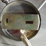 Pair of wall glass ball lamps