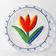 Vintage Kosta Boda Tulip Flower platter by Ulrica Hydman Vallien / Sweden