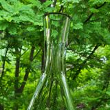 Carafe 1 liter in carved bohemian crystal chiseled