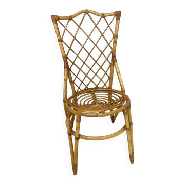 Bamboo and rattan chair