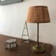 Ancient brass lamp, folded day offal