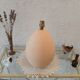 Brussels porcelain lamp ostrich egg