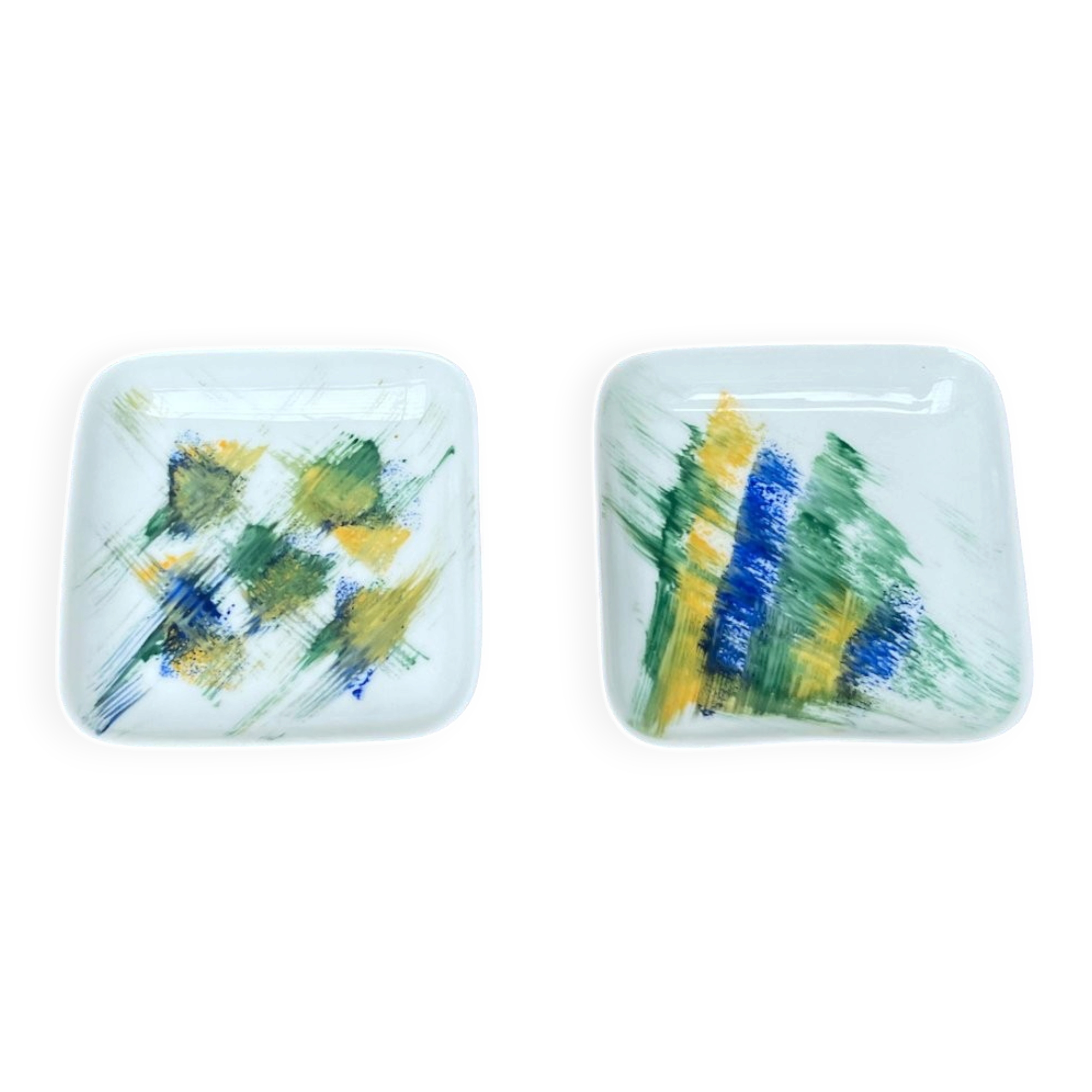 Vintage Danish ceramic wall plates from Bornholm, set of 2.