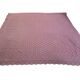 Vintage mauve lilac crocheted bedspread