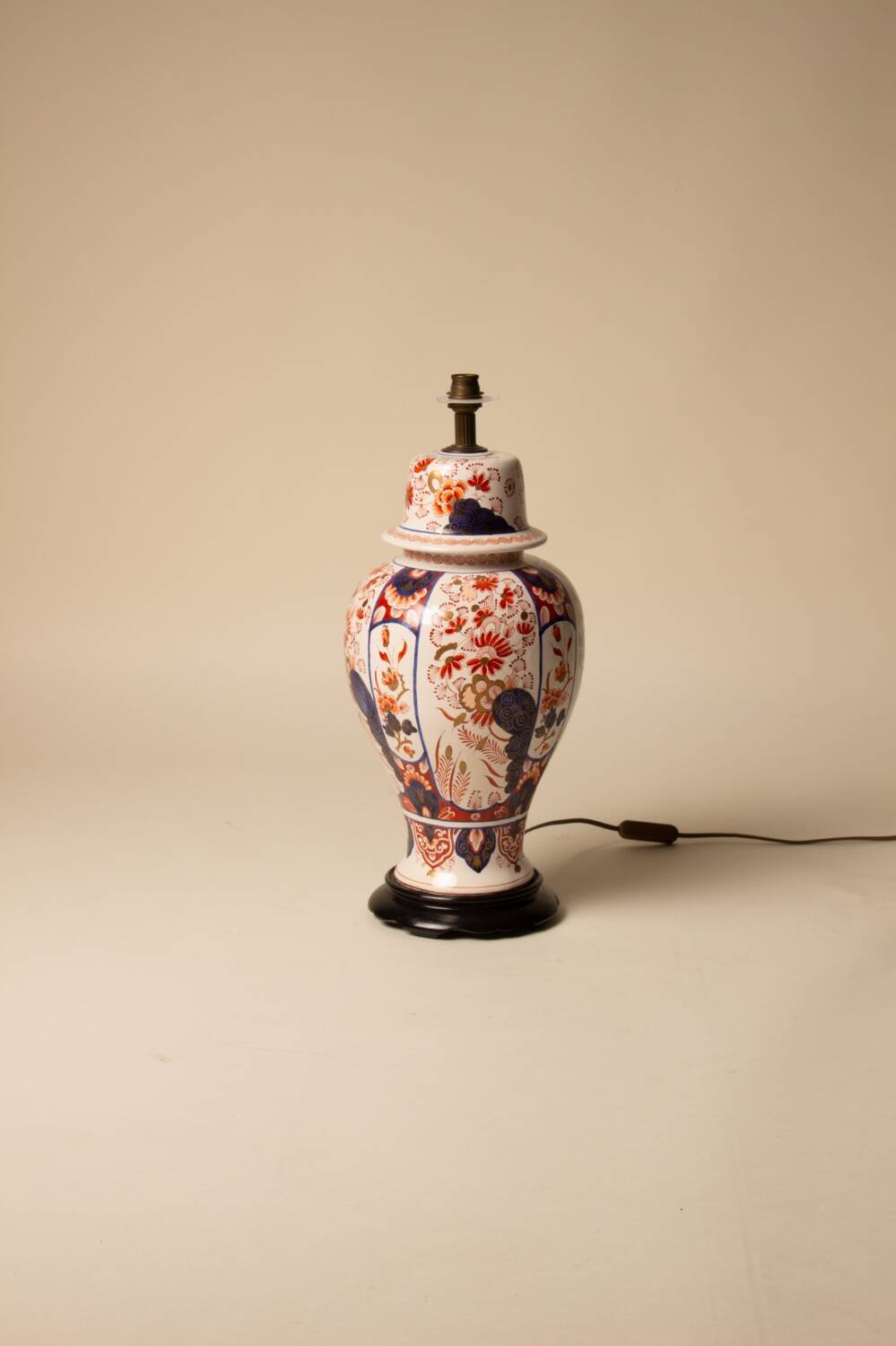 Pied de lampe céramique peinte à la main