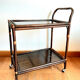 Rattan and smoked glass rolling service