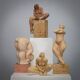 Group of four female sculptures by Francine Govers, Netherlands, 1990s
