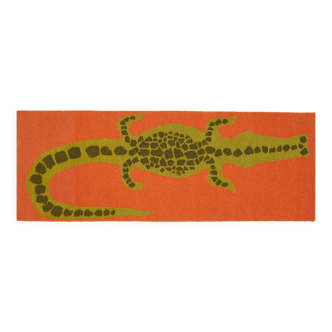 Tapis crocodile wool runner