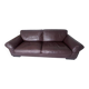 Canapé Roche Bobois cuir véritable marron – 3 places – Très bon état