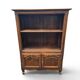 Antique library in patinated oak in Louis XV style