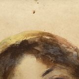 Aquarelle s de caro signature a identifier portrait de femme gitane