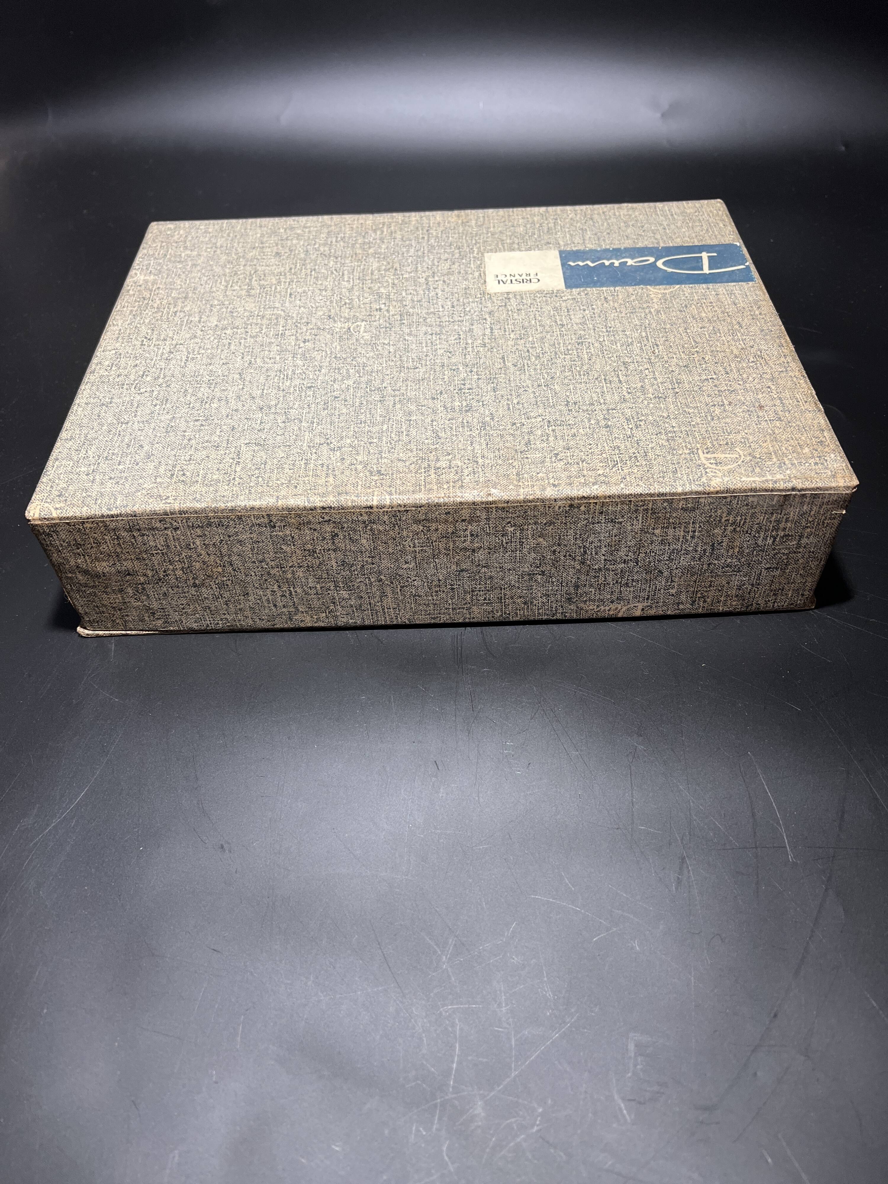 Box of eight cocktail glasses from the Daum brand