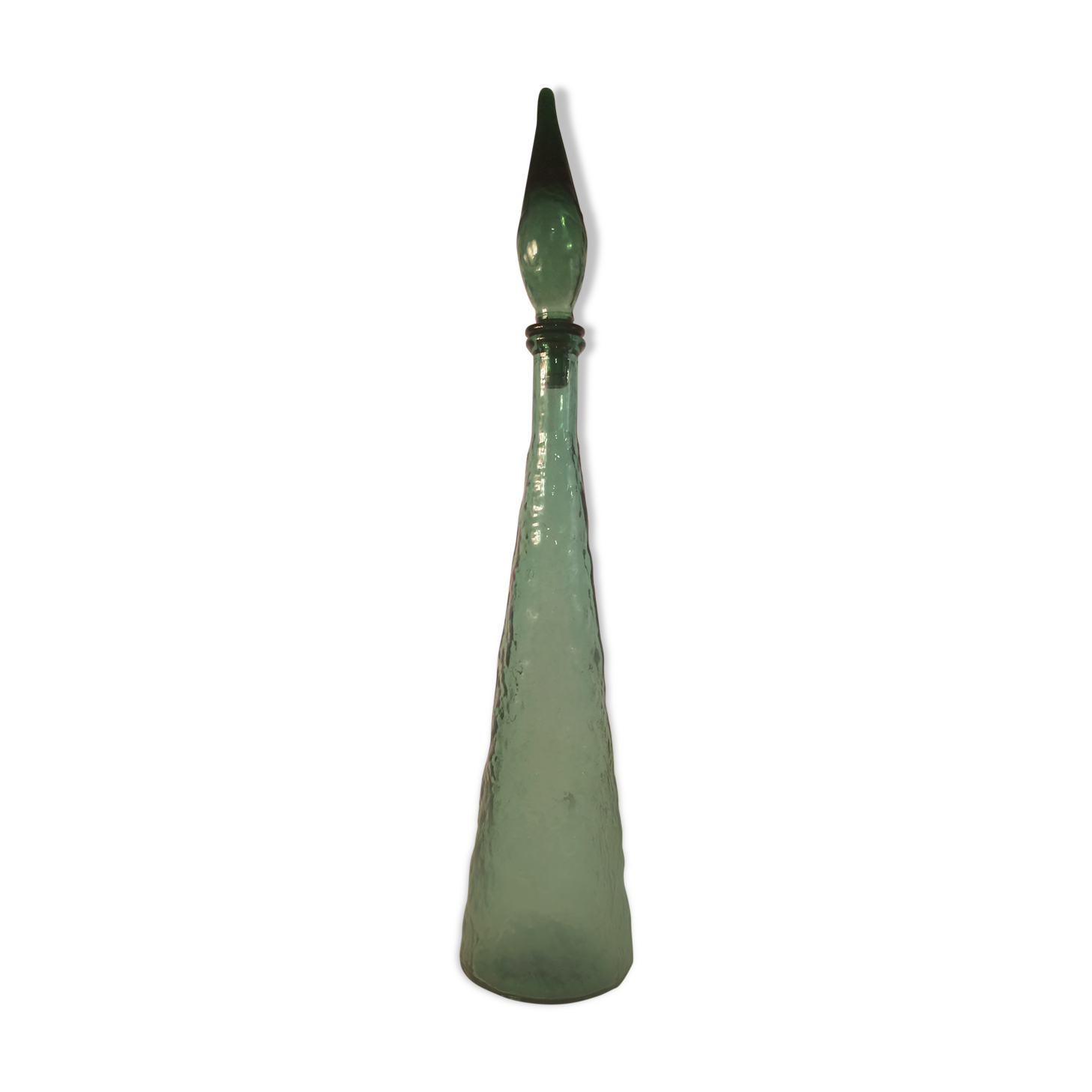 Bottle Empoli Italian glass green 58 cm