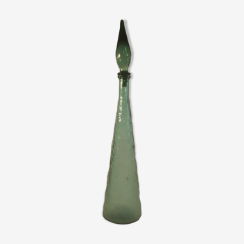 Bottle Empoli Italian glass green 58 cm