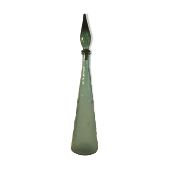 Bottle Empoli Italian glass green 58 cm