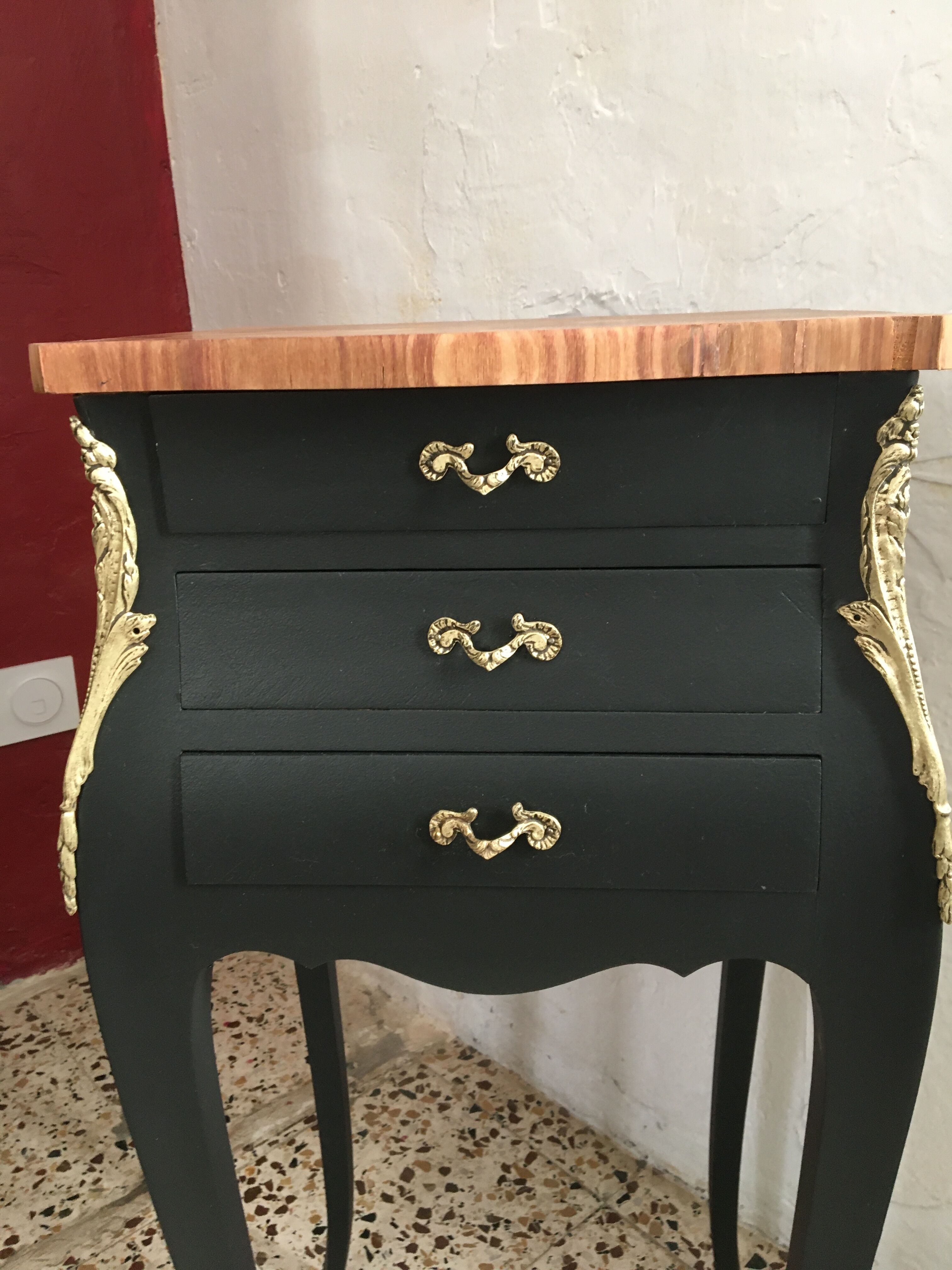 Chevet Louis XVl marqueterie