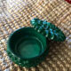 Art Deco bonbonnière in green malachite